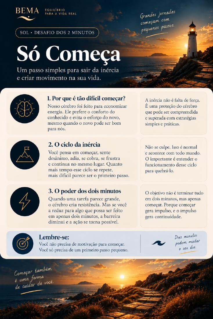 Primeira página oficial de Só Começa — O Desafio dos 2 Minutos